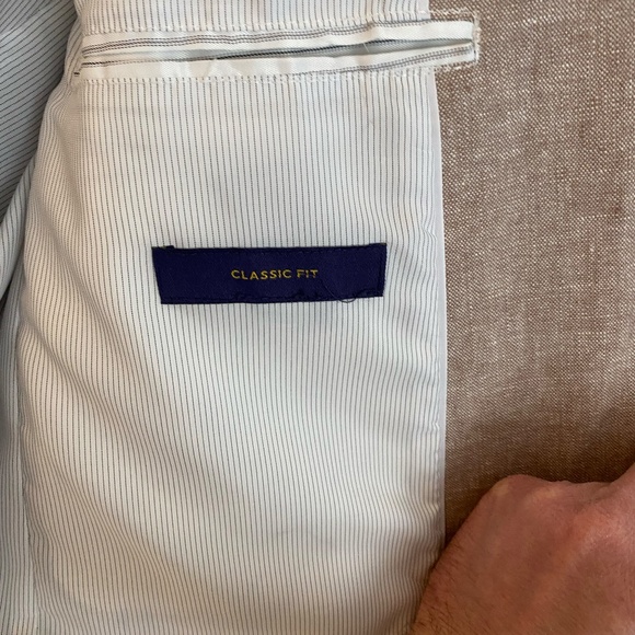 Stafford Men's Linen Blend Classic Fit Suit Blazer - 42R - Picture 6 of 10